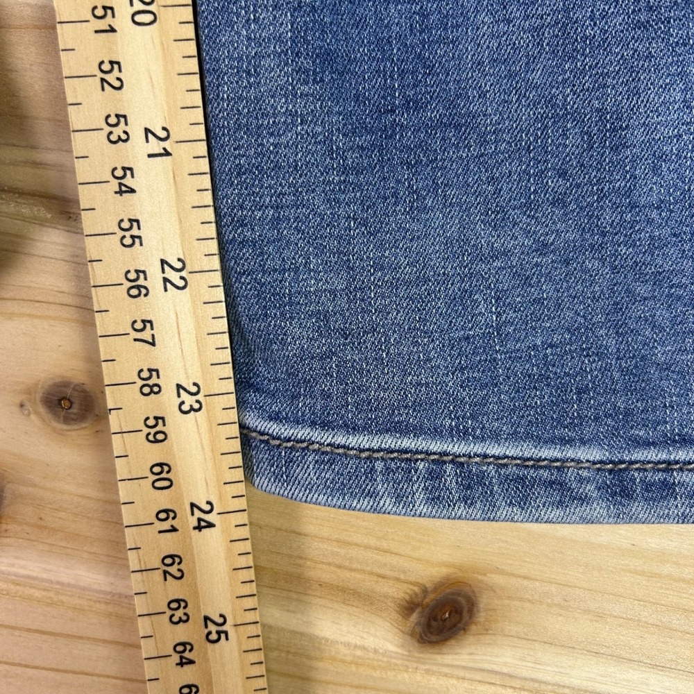 Seven7 Jeans Womens 8 Girlfriend Mid Rise Cropped Capri Denim Blue Jeans - Picture 11 of 12